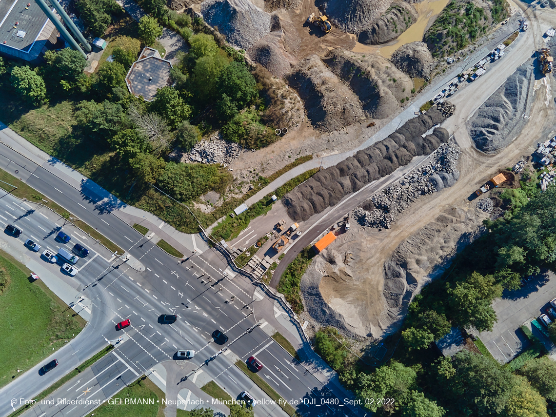 02.09.2022 - Baustelle Alexisquartier und Pandion Verde in Neuperlach